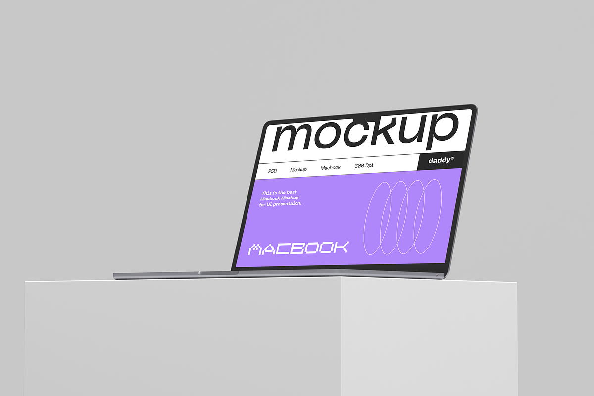 Apple Devices PSD Mockup Set, a Device Mockup by Mockupdaddy (Photo 10 of 14)