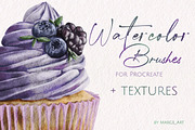 Watercolor Procreate brushes, a Brush Add-On by Marge Art (Thumbnail 4 of 5)