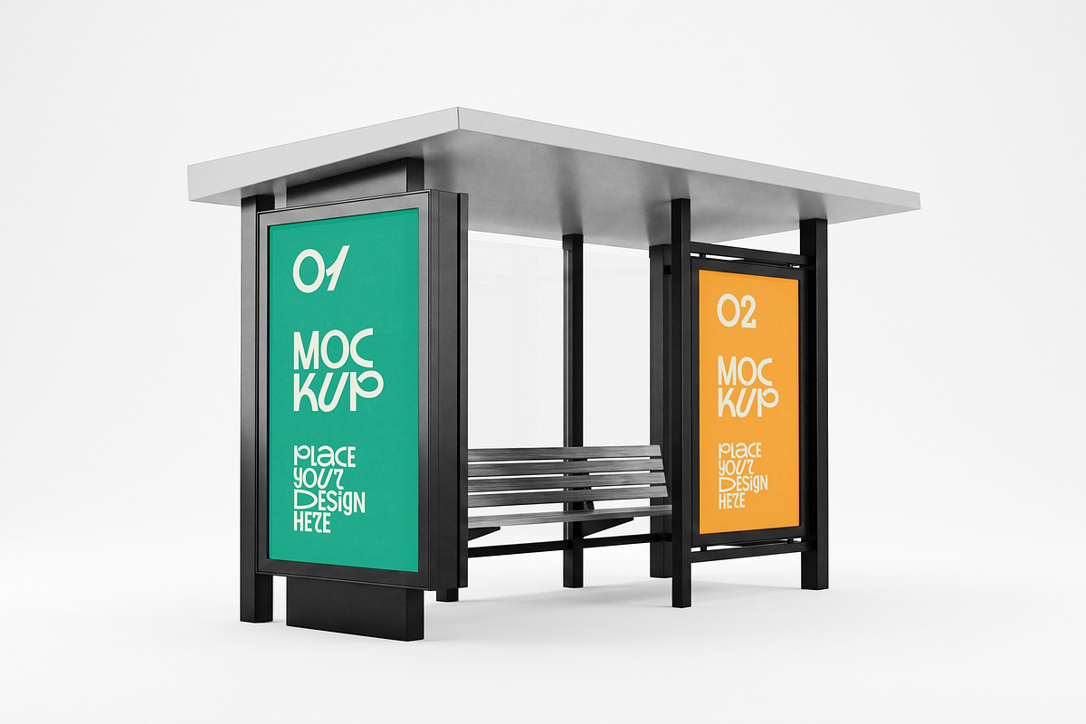 Flags & Street Ads Mockup Bundle, an Advertising Mockup by dpi (Photo 5 of 10)