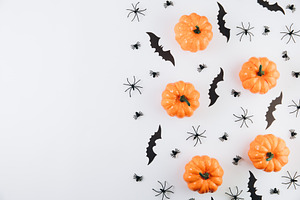 Halloween decorations stock photo containing decorative and white