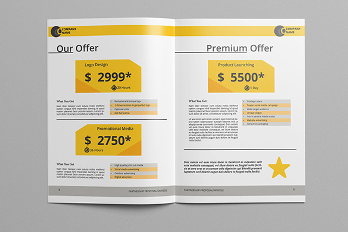 Minimal Business Proposal, a Brochure Template by Birka Studio (Photo 5 of 5)