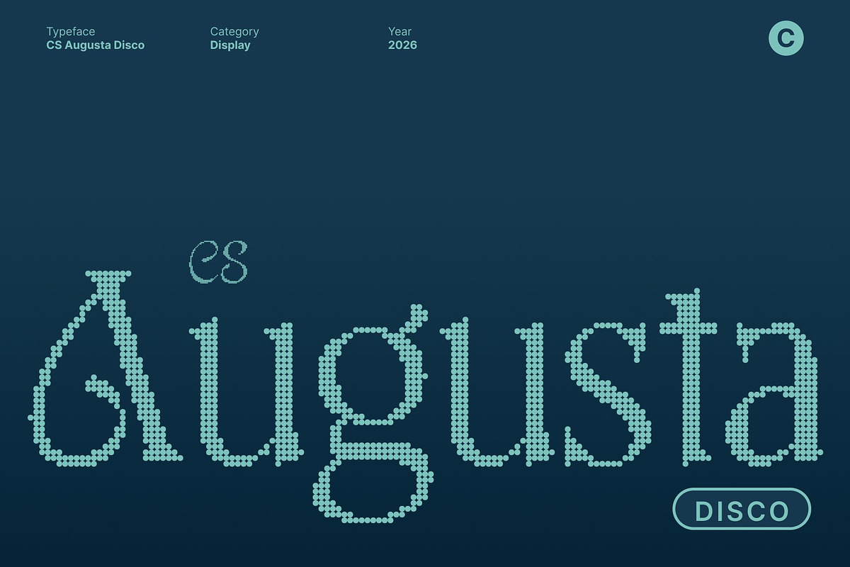 CS Augusta Disco, a Serif Font by Craft Supply Co. (Photo 1 of 8)