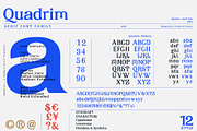 Quadrim - Serif Font Family, a Serif Font by Artistic & Unique (Thumbnail 3 of 16)