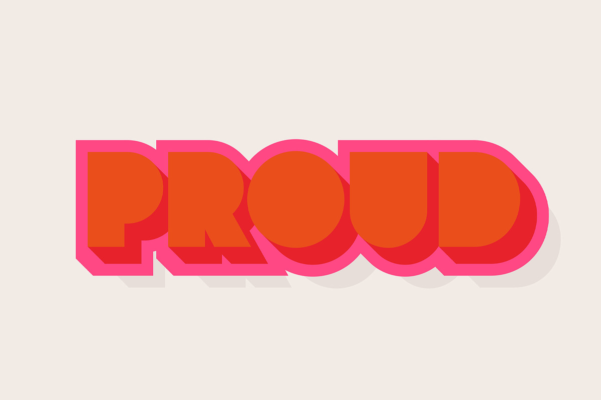Retro Pop 3D Text Effect, a Layer Style Add-On by Mego-studio (Photo 3 of 3)