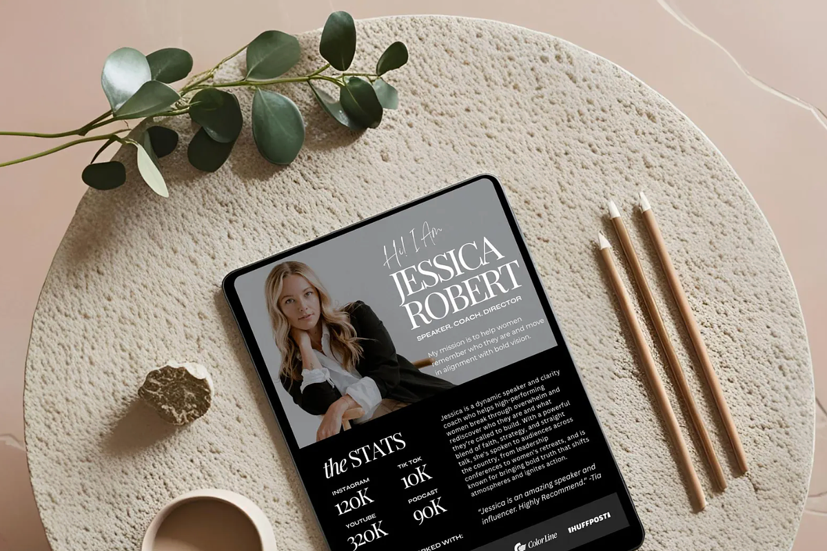 Speaker Media Kit Template Design preview 8