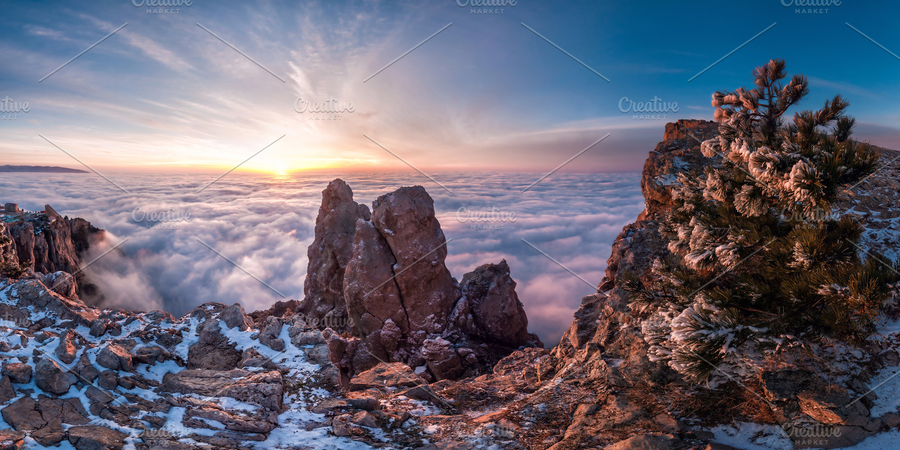 Sunrise over clouds, a Nature Photo by firewings