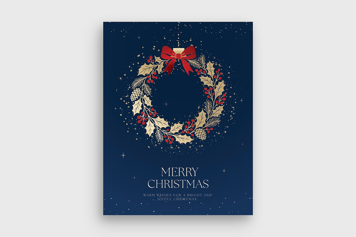 Christmas Wreath Flyer Template, a Flyer Template by BrandPacks (Photo 3 of 5)