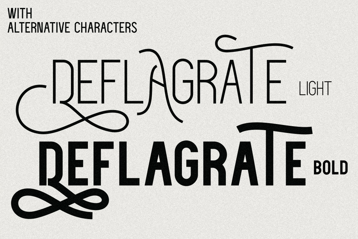 Deflagrate Fonts preview 4