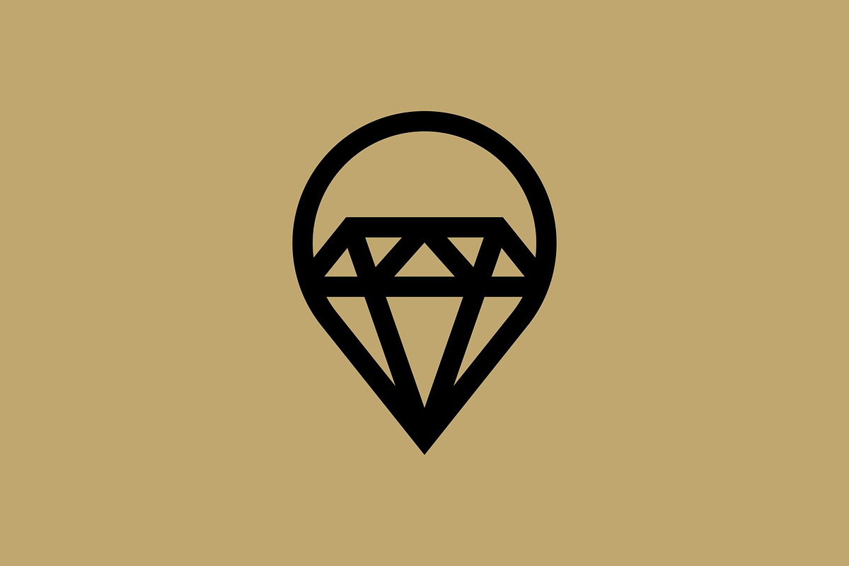 Diamond Pin Logo, a Branding & Logo Template by Buqancreative (Photo 3 of 4)