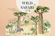 Watercolor Wild Animal Tree, an Animal Illustration by AnnaTkachi (Thumbnail 1 of 7)