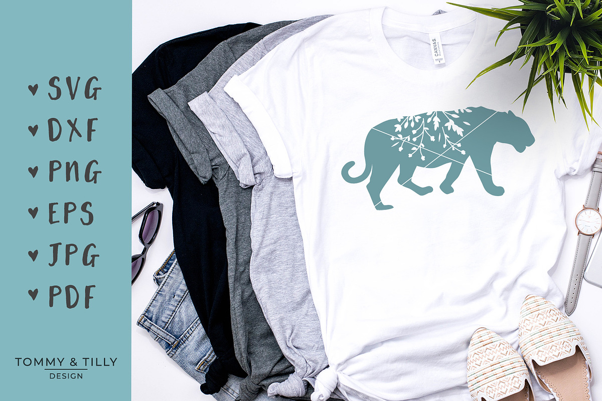 Tiger Silhouette - SVG & Clipart, an Object Graphic by Tommy & Tilly Design (Photo 2 of 4)