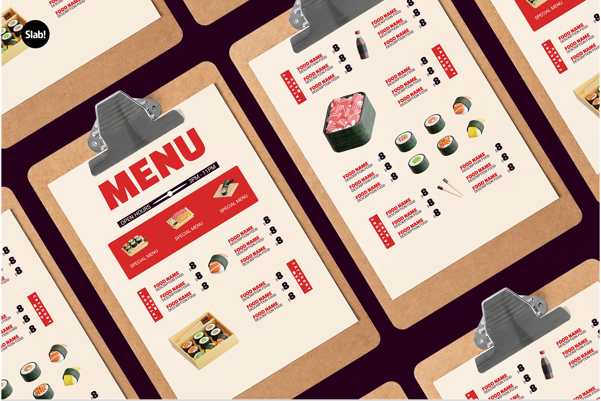 Sushi Shop 3D Icon Pack, a Food & Drink 3D Model by SLAB! Design (Photo 3 of 4)