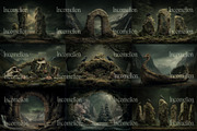 30 Nordic Fantasy Backgrounds, a Decorative Illustration by Incomelion (Thumbnail 6 of 13)
