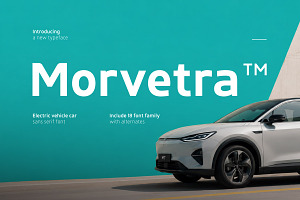 Morvetra TM - Electric Vehicle Sans, a Sans Serif Font by twinstd