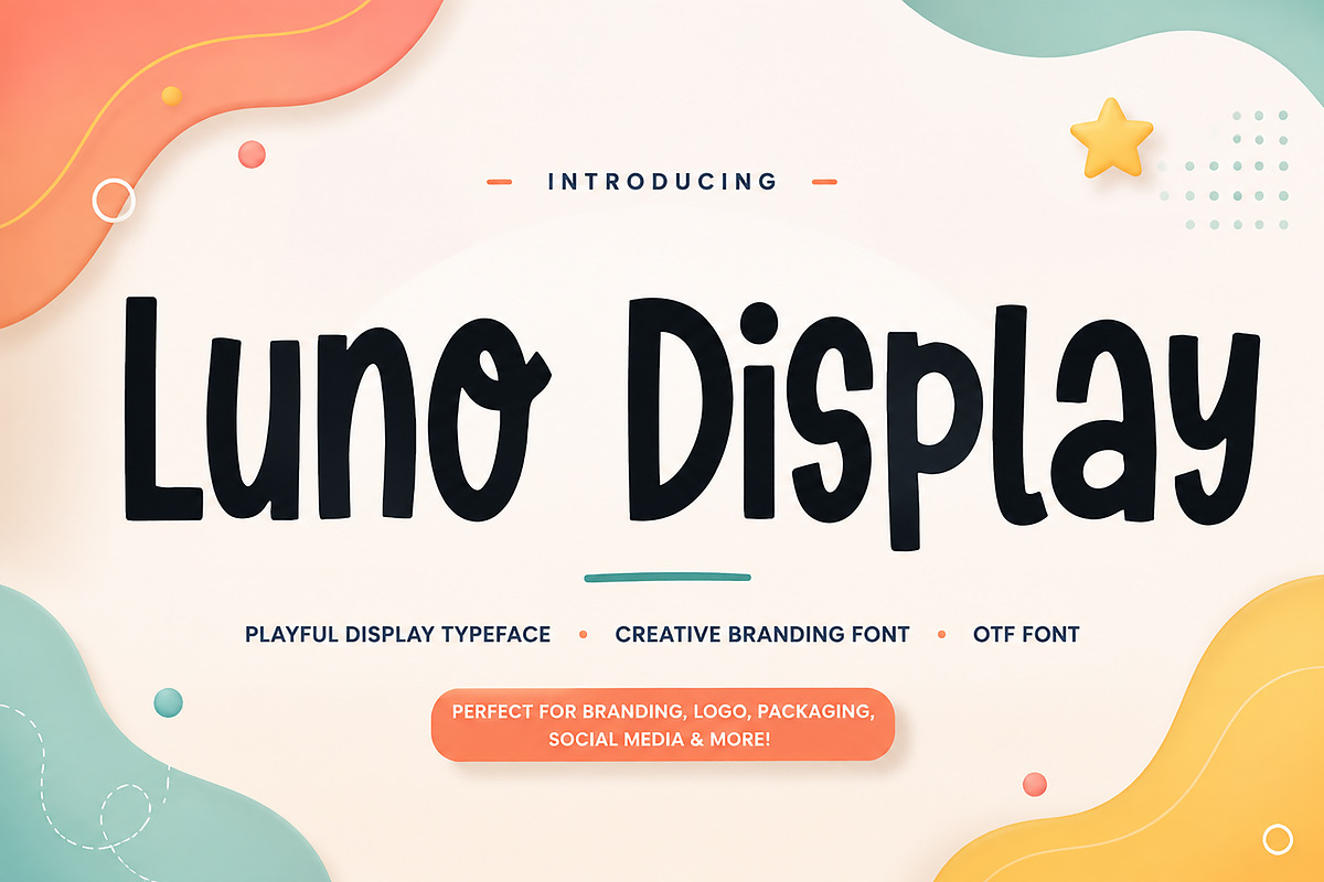 Luno Display, a Script Font by Wow Magic (Photo 1 of 4)