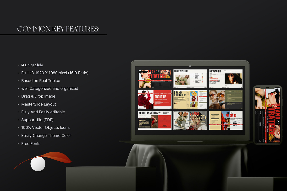 Brand Strategy Presentation Template, a Presentation Template by Aura Agency (Photo 3 of 9)