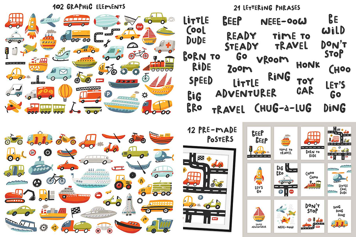 BIG KIDS BUNDLE - Graphic & patterns, a Graphic by Murvin (Photo 2 of 19)