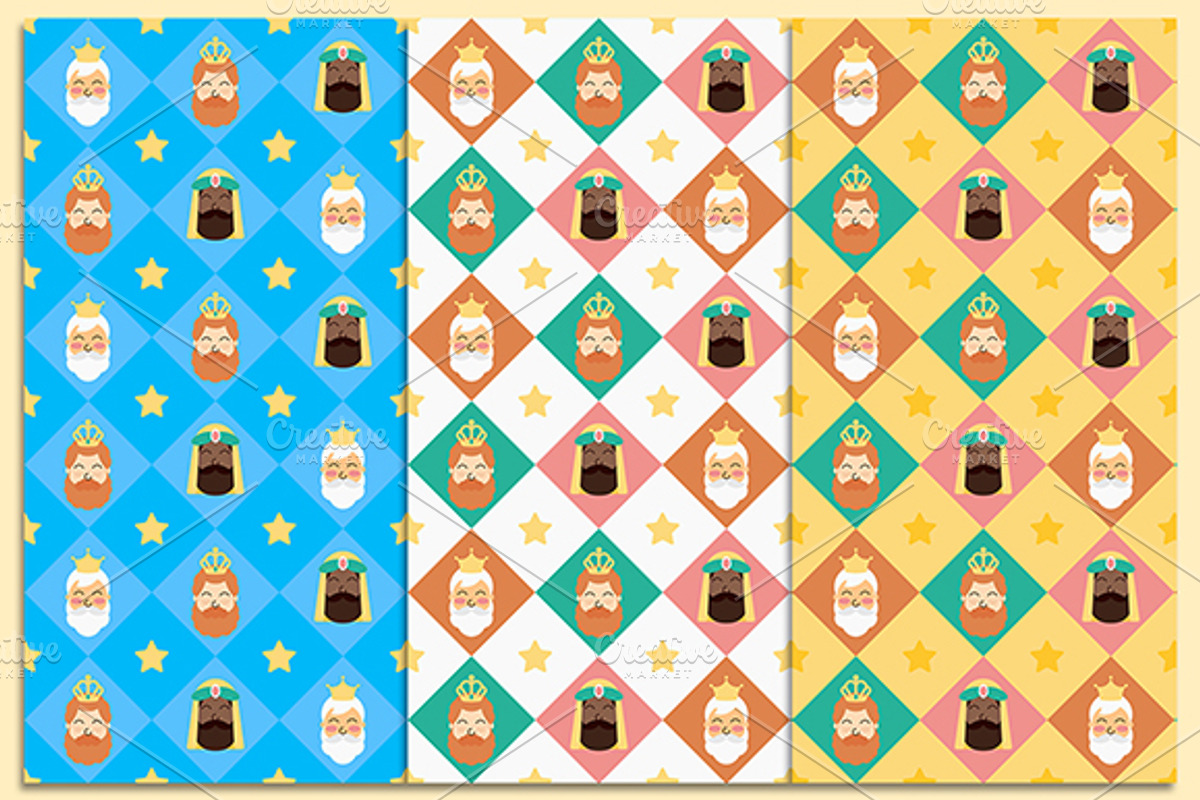 Three Kings Designs Christmas Set, an Illustration by Stockaholic (Photo 3 of 8)
