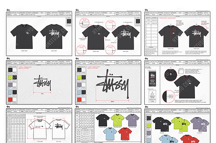 Complete Basic Tee Tech Pack Design, an Apparel Mockup by HYDNSTUDIO