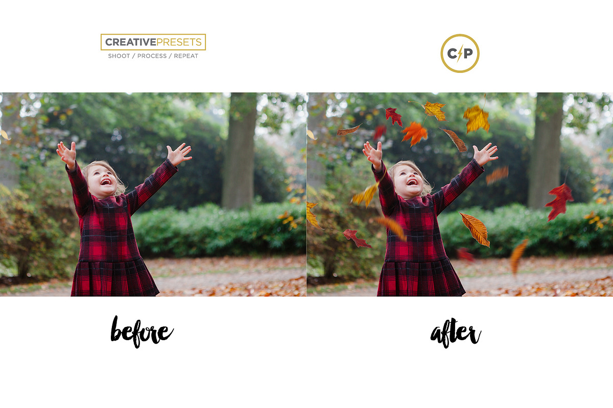 +83 Autumn Leaves Overlays, a Layer Style Add-On by CreativePresets.com (Photo 4 of 16)
