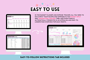 Budget Spreadsheet + Expense Tracker, a Templates & Theme by SunshineStudioBoutique (Thumbnail 3 of 9)