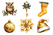 Gold Sparkle Christmas Clipart, an Illustration by Daily.Designs (Thumbnail 4 of 5)