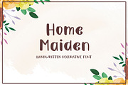 Home Maiden - Handwritten Decorative, a Script Font by Mightyfire (Thumbnail 1 of 4)