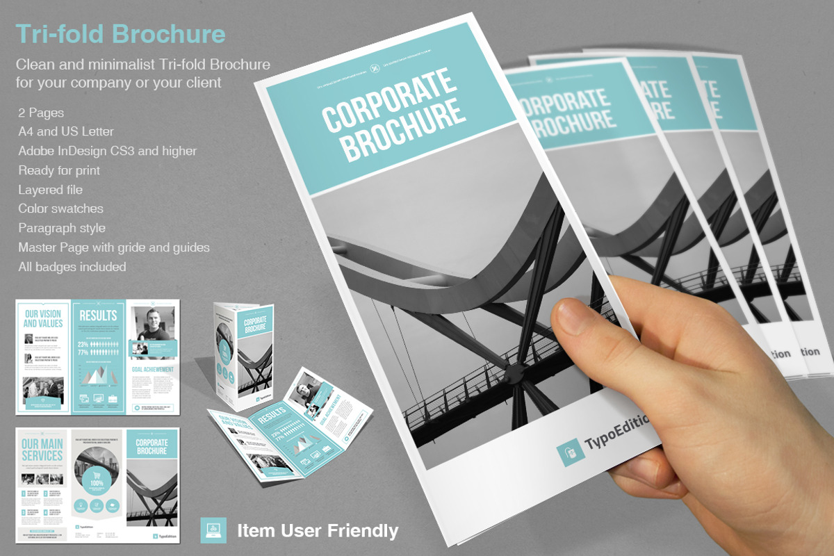 Tri-fold Corporate, a Brochure Template by TypoEdition (Photo 2 of 3)