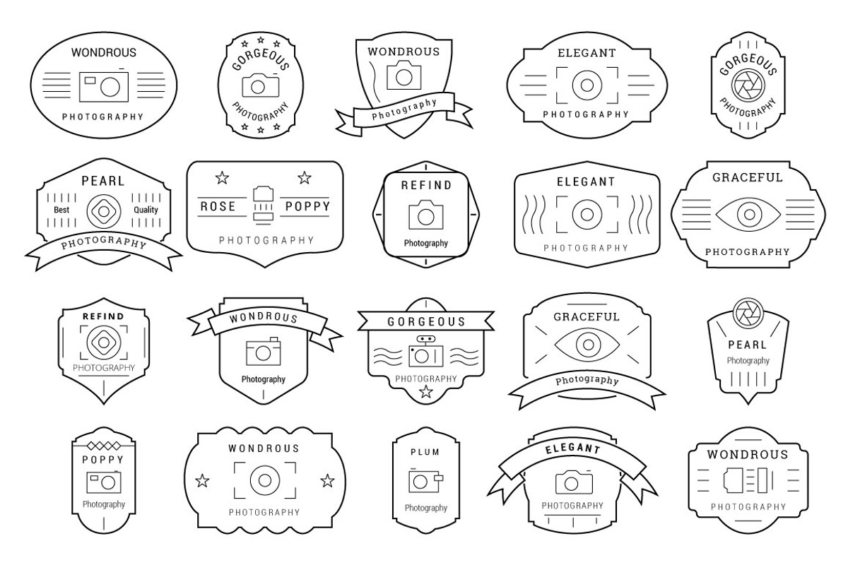 85 Photography Badges / Labels preview 7