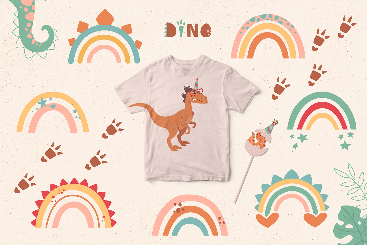 Dinosaur's birthday party, an Animal Illustration by Anna Summer (Photo 4 of 11)