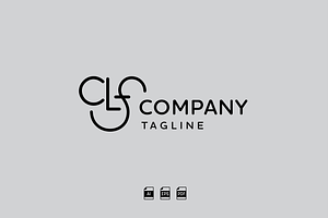 Simple CLF or CLS Smile Logo