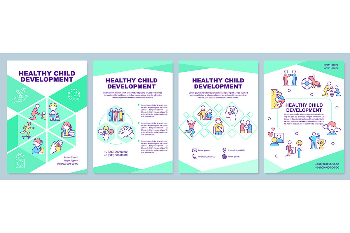 Healthy child development brochure, a Brochure Template by IMG Visuals