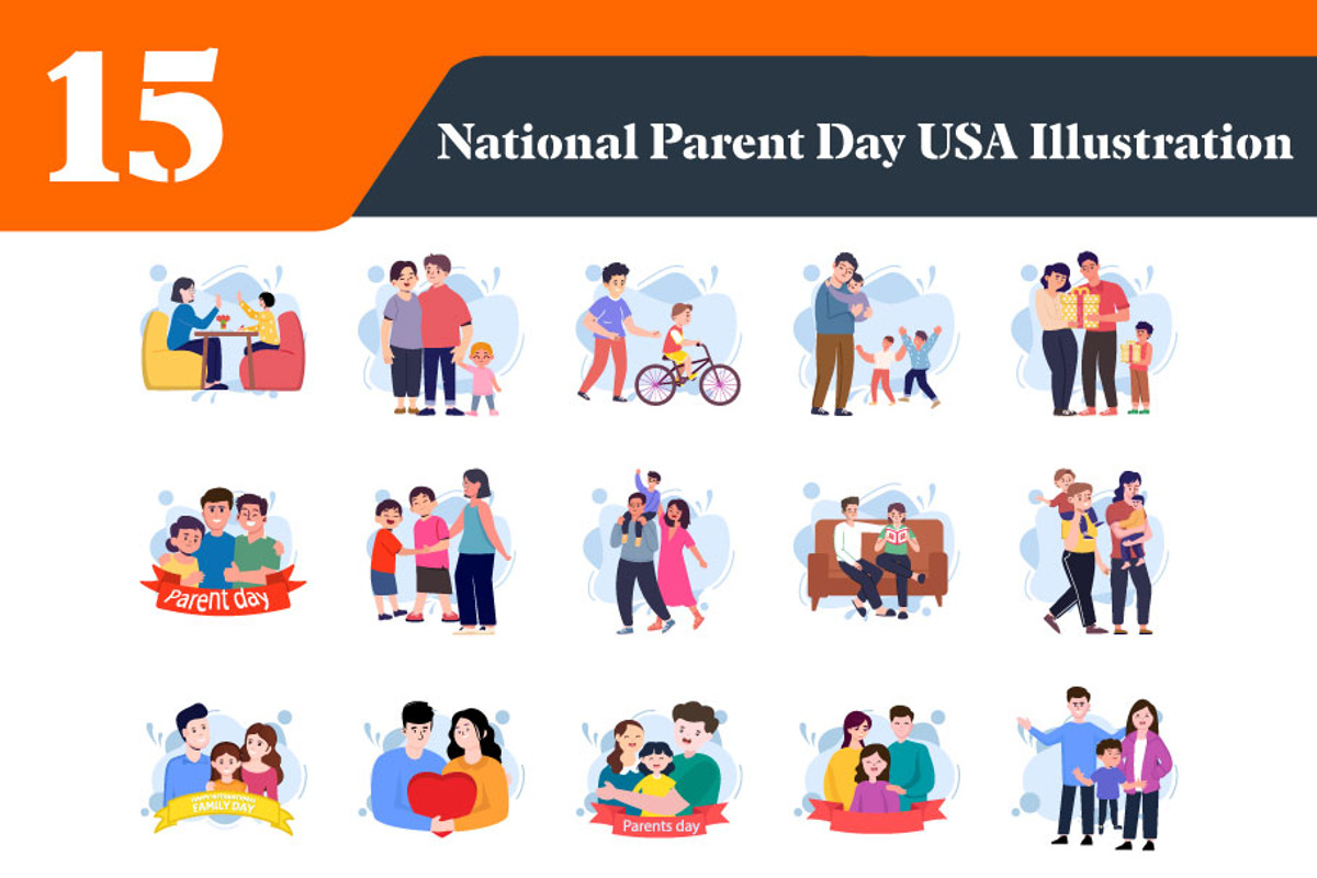 National Parents Day Illustrations, a Person Illustration by EllaMaiyaali (Photo 2 of 3)