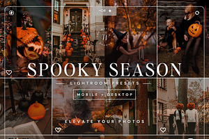 15 Spooky Season Lightroom Presets, a Preset Add-On by TheWayfarerShoppe