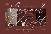 Magical Delight Modern Signature, a Script Font by Integritype Studio (Thumbnail 1 of 15)