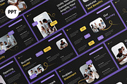Black Modern Pitch Deck PPT, a Presentation Template by graphicook (Thumbnail 1 of 4)
