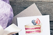 Cake and Cookies Watercolour, an Illustration by artemyst (Thumbnail 2 of 3)