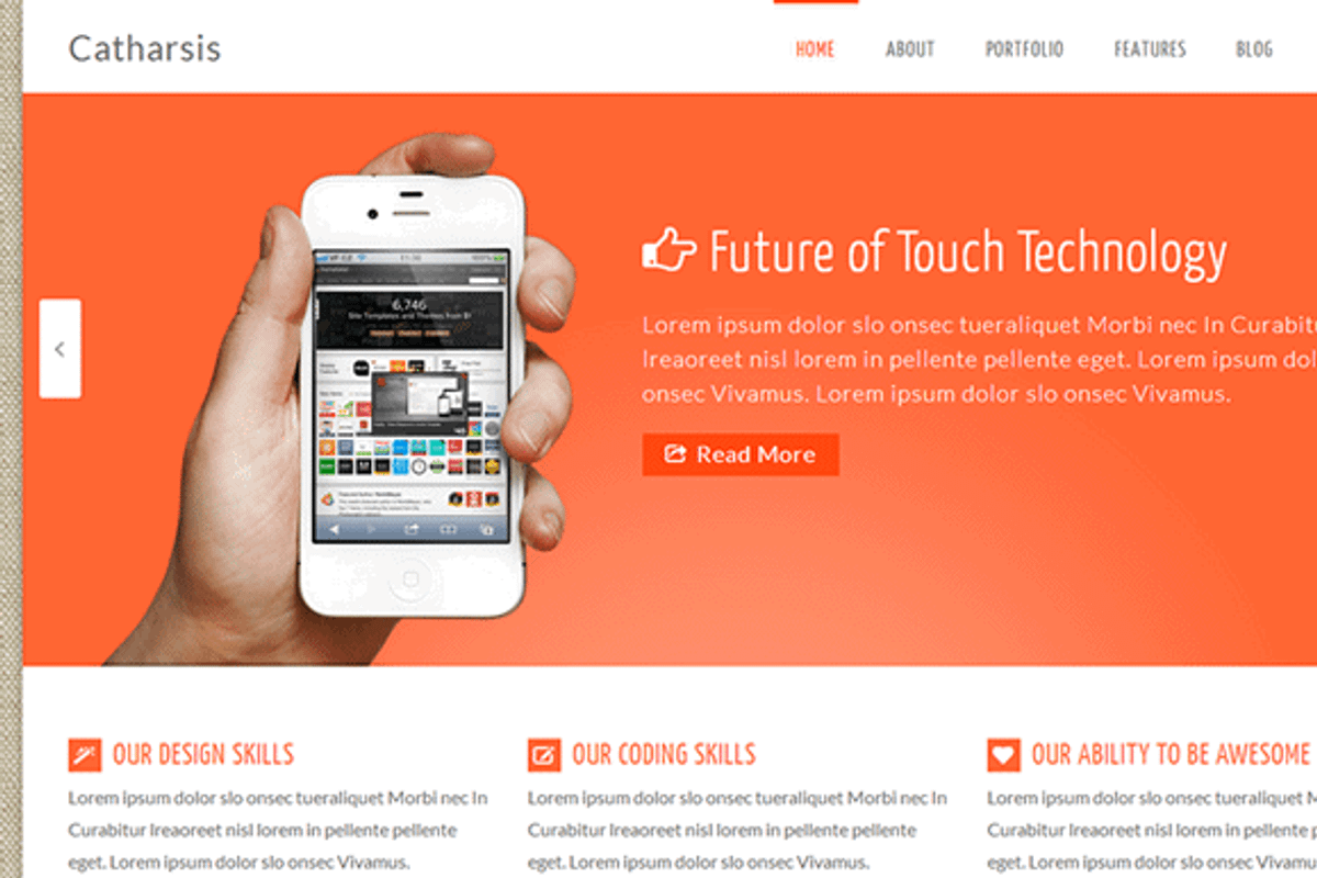 Catharsis - Responsive HTML Template, a Bootstrap Template by FWPolice (Photo 2 of 5)