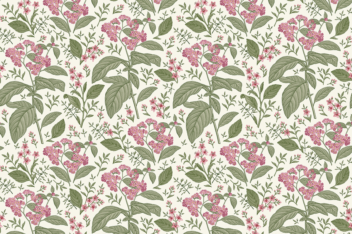 Seamless Flowers heliotrope pattern, a Pattern Graphic by Vintage (Photo 5 of 16)