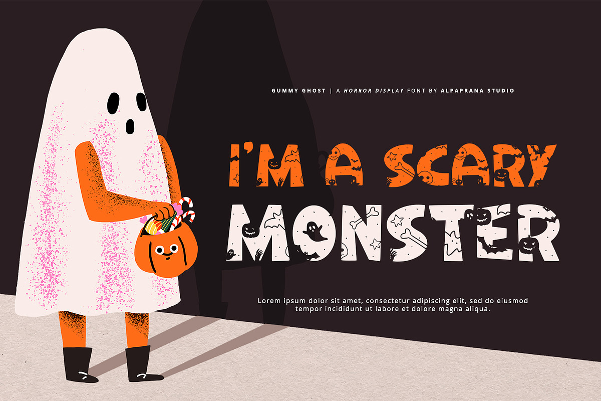 Gummy Ghost - Display Font, a Script Font by Alpaprana (Photo 2 of 10)