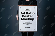 A4 Ratio Vertical Poster Mockup Set, an Advertising Mockup by Elite Mockups (Thumbnail 3 of 7)