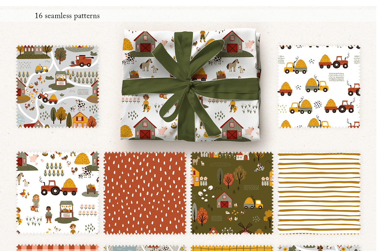Whimsy Farm Map Clipart, a Decorative Illustration by Jenny Quince (Photo 11 of 13)