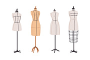 Mannequins, tailor's dummies set, an Object Illustration by Good Studio (Thumbnail 5 of 7)