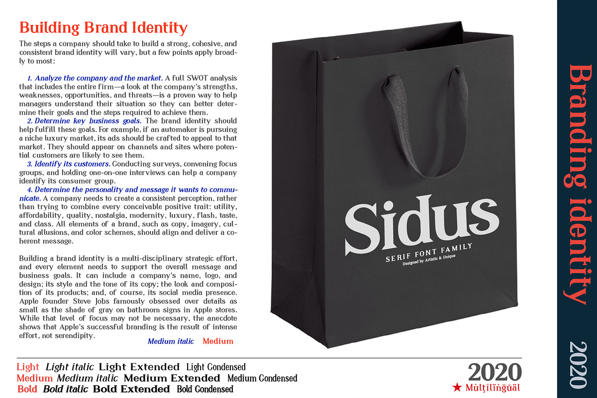 Sidus - Serif font family preview 8