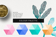 Tropical Garden Modern Illustrations, an Object Graphic by Lum3n (Thumbnail 3 of 7)