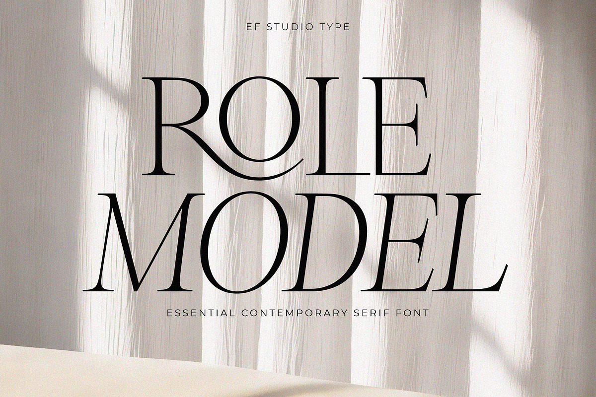 Role Model | Contemporary Serif, a Serif Font by Ef Studio (Photo 1 of 13)