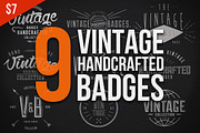 Vintage Handcrafted Badges, an Object Graphic by plaxtico (Thumbnail 1 of 4)
