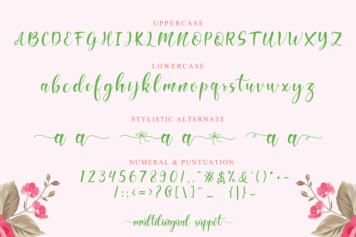 Hello Melda // Lovely Script Font preview 5