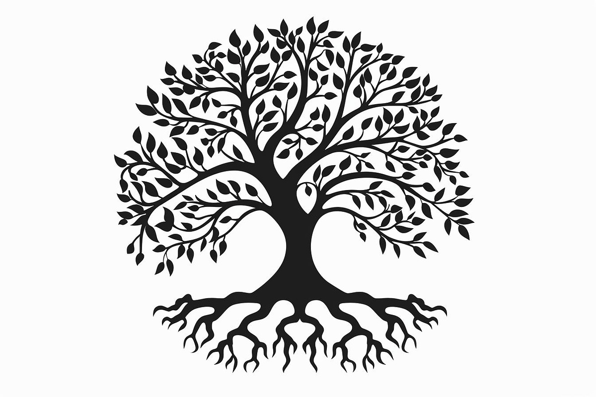 8 Tree of Life Vector Collection, an Illustration by BIPLOB EXPERT (Photo 4 of 9)