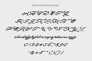 Blicker Feast | Dirty Script Font, a Script Font by Jolicia Type (Thumbnail 9 of 11)
